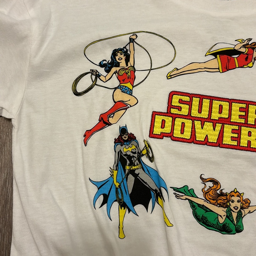 Justice league white crop top tide in front female superheroes - Picture 2 of 8